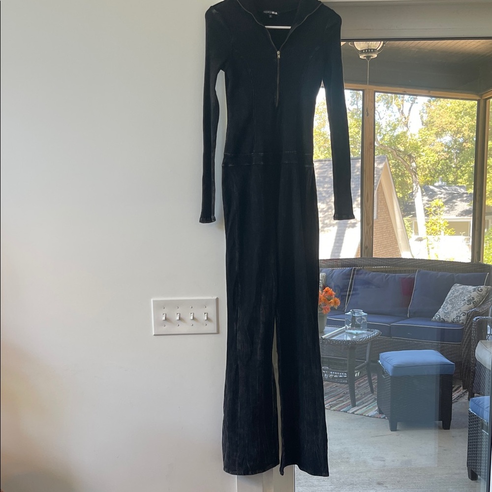 Fashion Nova Sleek Black Jumpsuit